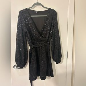 Dynamite Sequin Black Dress - Medium
